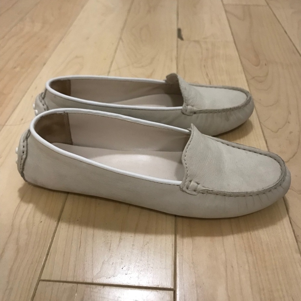 Cole Haan cream size 6.5 leather drivers